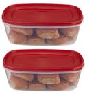 Recipiente de Armazenamento de Alimentos Rubbermaid 40L - Pacote com 2