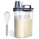 Recipiente de armazenamento de alimentos secos Uppetly Rice 3L com copo de medição