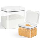 Recipiente de armazenamento de alimentos TBMAXS Flour Sugar 2.9L + 4.75L 2Pk