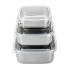 Recipiente de armazenamento de alimentos U Konserve em aço inoxidável Set 3
