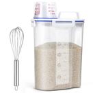 Recipiente de armazenamento de alimentos Uppetly Rice Hertight 3L com batedor