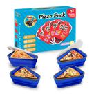 Recipiente de armazenamento de pizza Pacote de pizza com 5 bandejas de servir, pacote com 4