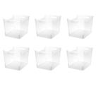 Recipiente de armazenamento Sterilite Wide Shelf Bin Clear 6 Recipiente de armazenamento Sterilite Wide Shelf Bin Clear 6