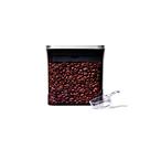 Recipiente de café OXO Steel POP 1.6L com colher cinza