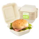 Recipiente de comida compostável para viagem greensight 15x15cm, pacote com 100