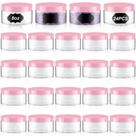 Recipiente de frasco de plástico Dandat 250mL com tampa, 24 unidades para cosméticos Recipiente de frasco de plástico Dandat 250mL com tampa, 24 unidades para cosméticos