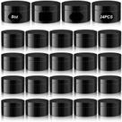 Recipiente de frasco de plástico Dandat 250mL com tampa, 24 unidades para cosméticos Recipiente de frasco de plástico Dandat 250mL com tampa, 24 unidades para cosméticos