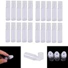 Recipiente de pó Yiphates Mini Clear 3mL de plástico x20