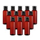 Recipiente de viagem TANCANO Amber Plastic Garrafas de 100 mL (pacote com 12)