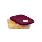 Recipiente Freezertime Tupperware Transparente/Marsala - 300ml