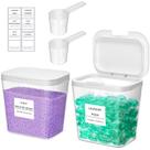 Recipiente para cápsulas de lavanderia Lifewit, pacote com 2, 2,73 L com etiquetas e colheres Recipiente para cápsulas de lavanderia Lifewit, pacote com 2, 2,73 L com etiquetas e colheres
