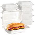 Recipiente para comida para viagem greensight Clamshell 9x6, pacote com 75