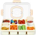 Recipiente Snackle Box Caperci Original de 10 compartimentos com tampa Recipiente Snackle Box Caperci Original de 10 compartimentos com tampa