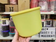 Recipiente Tupperware Refri Line Redondo Amarelo 2,1 Litros