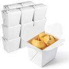 Recipientes de alimentos adequados para preparação de refeições chinesas para viagem, 500 ml, pacote com 50