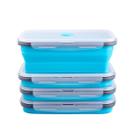 Recipientes de armazenamento de alimentos Annaklin dobráveis de 1200 ml (conjunto de 4)