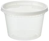 Recipientes de armazenamento de alimentos Deli de plástico EDI 16oz 50 conjuntos