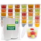 Recipientes de armazenamento de alimentos Freshware 36 Set 500 ml com tampas sem BPA Recipientes de armazenamento de alimentos Freshware 36 Set 500 ml com tampas sem BPA