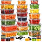 Recipientes de armazenamento de alimentos KITHELP, conjunto de 60 peças, sem BPA