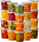 Recipientes de armazenamento de alimentos Pantry Value 24x24oz com tampas