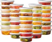 Recipientes de armazenamento de alimentos Pantry Value 8 onças 48 unidades com tampas