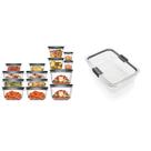 Recipientes de armazenamento de alimentos Rubbermaid, 28 peças, transparente/cinza