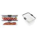 Recipientes de armazenamento de alimentos Rubbermaid Brilliance 2x2,3L com tampas Recipientes de armazenamento de alimentos Rubbermaid Brilliance 2x2,3L com tampas