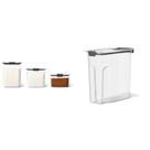 Recipientes de armazenamento de alimentos Rubbermaid Brilliance, conjunto de 4