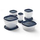 Recipientes de Armazenamento de Alimentos Rubbermaid Easy Find Lids - 26 Unidades (Azul)