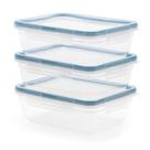 Recipientes de armazenamento de alimentos Snapware Total Solution, pacote com 3