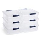 Recipientes de Armazenamento Rubbermaid Cleverstore 17L - Pacote com 6