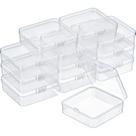 Recipientes de armazenamento SATINIOR Clear Plastic, pacote com 12