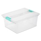 Recipientes de armazenamento Sterilite Clip Box, pacote com 4 unidades de plástico Recipientes de armazenamento Sterilite Clip Box, pacote com 4 unidades de plástico
