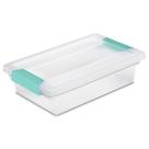 Recipientes de armazenamento Sterilite Clip Box, pacote com 6 unidades, pequeno