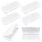 Recipientes de armazenamento Thintinick, retangular, plástico transparente, pacote com 6