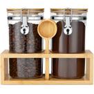 Recipientes de armazenamento Yangbaga Coffee Sugar 1,1 L, 2 unidades com prateleira