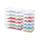 Recipientes de caixa de armazenamento novelinks Stackable Plastic Clear Recipientes de caixa de armazenamento novelinks Stackable Plastic Clear
