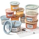 Recipientes de Comida para Bebê Moonkie - Silicone, 240ml/120ml - Conjunto com 2