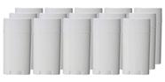 Recipientes de desodorante TUPWEL 15 mL de plástico branco sem BPA (10 unidades)