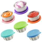 Recipientes de molho para salada Qukaka 50mL em aço inoxidável x6 Recipientes de molho para salada Qukaka 50mL em aço inoxidável x6