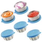 Recipientes de molho para salada Qukaka 50mL em aço inoxidável x6 Recipientes de molho para salada Qukaka 50mL em aço inoxidável x6