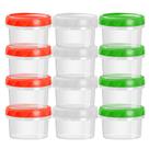 Recipientes de plástico EONJOE 60 ml com tampas, molho para salada, pacote com 12