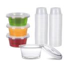 Recipientes de plástico FULING 60 ml com tampas para preparação de refeições, pacote com 200 Recipientes de plástico FULING 60 ml com tampas para preparação de refeições, pacote com 200
