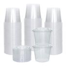 Recipientes de plástico Galashield 100 conjuntos de 165 ml com tampas de 5,5 onças