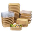 Recipientes de salada de papel descartáveis Fniiva 19oz (550mL) x50