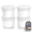 Recipientes de sorvete BALCI 240 mL com tampas de silicone (conjunto de 4)