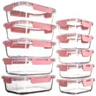 Recipientes de vidro para armazenamento de alimentos UMEIED, pacote com 10 unidades, à prova de vazamentos