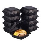 Recipientes descartáveis para alimentos FULING 20x20cm 50 unidades pretas Recipientes descartáveis para alimentos FULING 20x20cm 50 unidades pretas