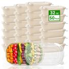 Recipientes descartáveis para preparação de refeições ZORRITA 32 onças (950 mL) x50