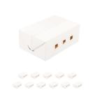 Recipientes para alimentos BAKIPACK 12 Take Out 9x6x9cm de papelão branco